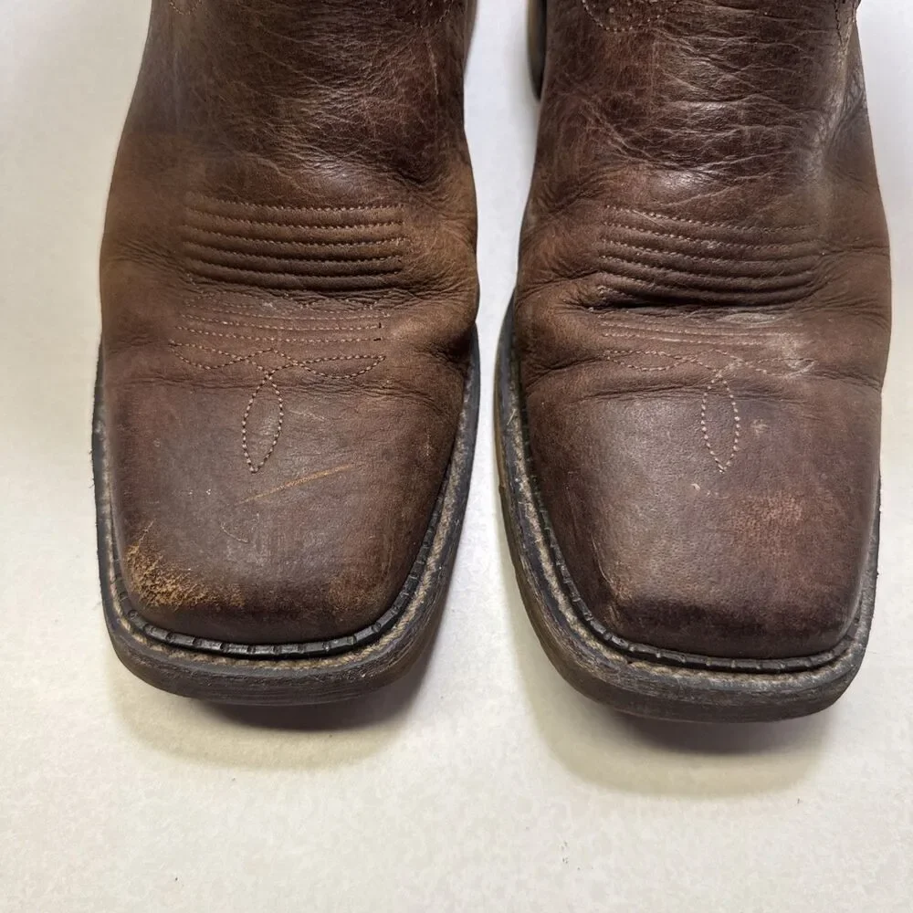 Justin Amarillo WP Work Boots Slate Brown Leather WK4312 Size 10EE